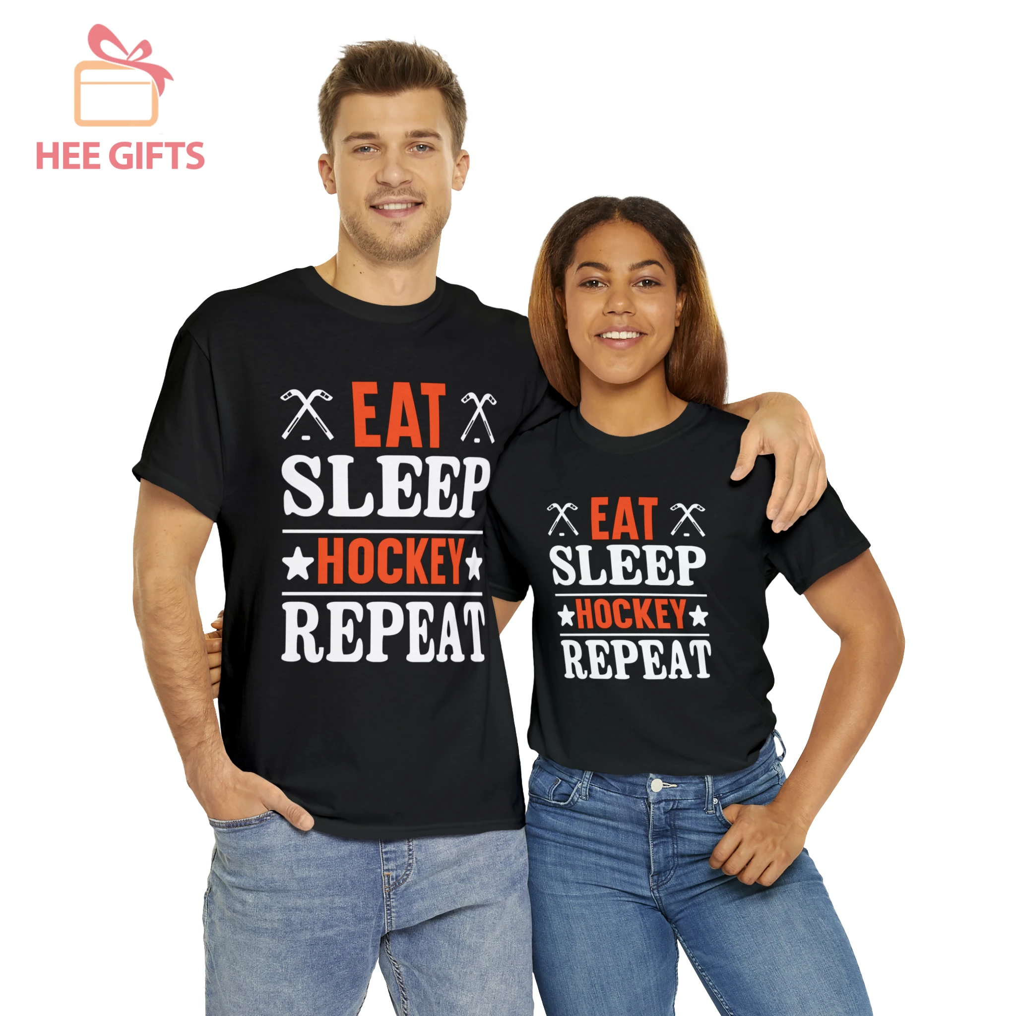 Eat Sleep Hockey Repeat Shirt Men Women
