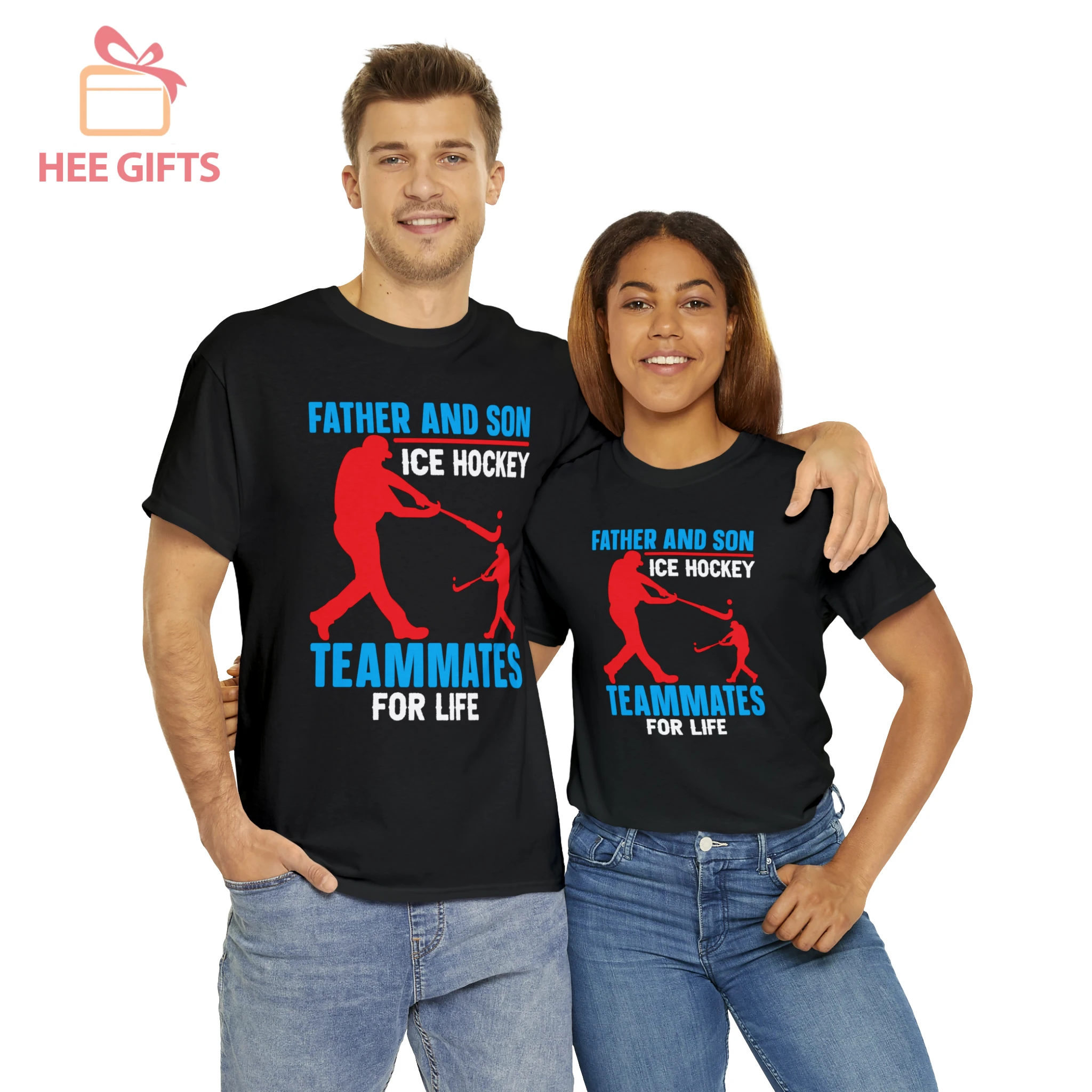 Father And Son Ice Hockey Shirt