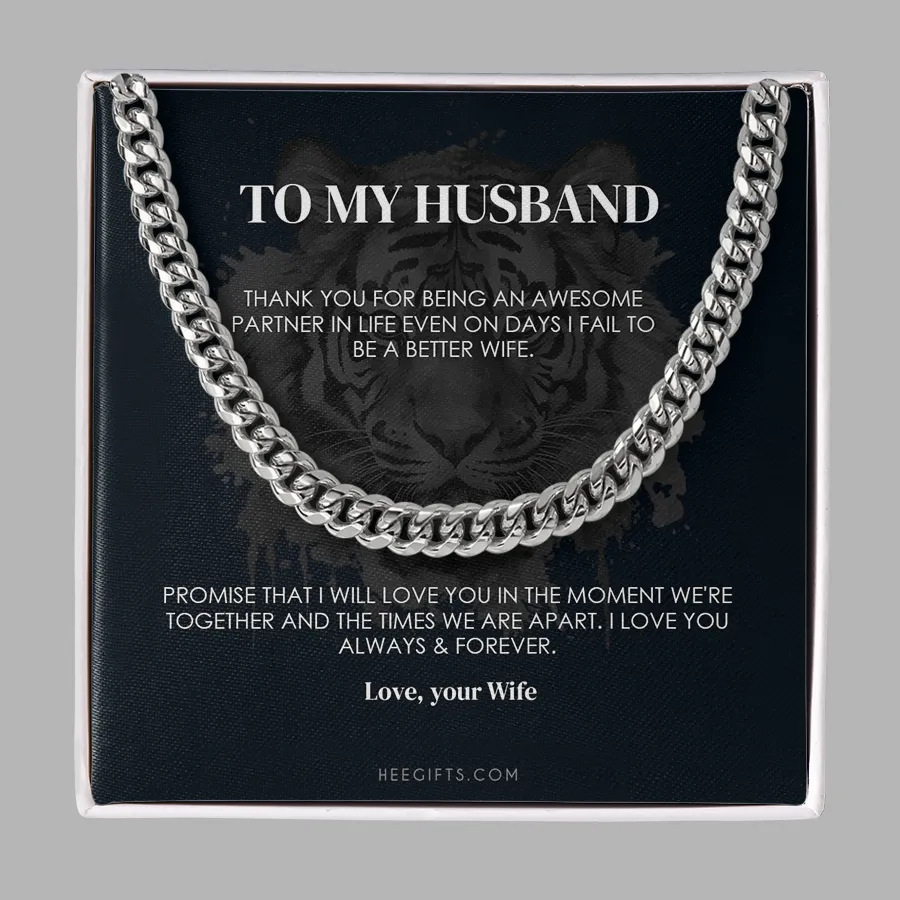 Husband Necklace Gift For Birthday